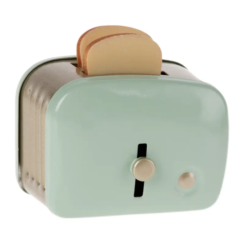 Miniature Toaster & Bread, Mint