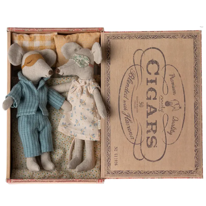 Mum & Dad Mouse Cigarbox, matte