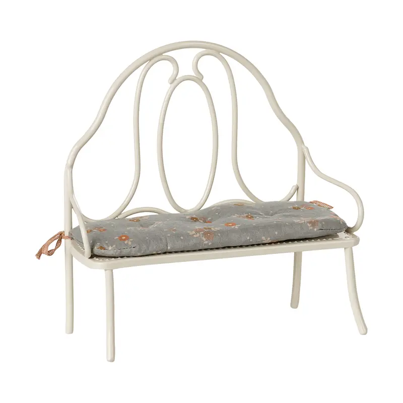 Vintage bench, Miniature - Off white