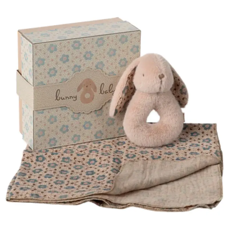 Bunny rattle set - Powder