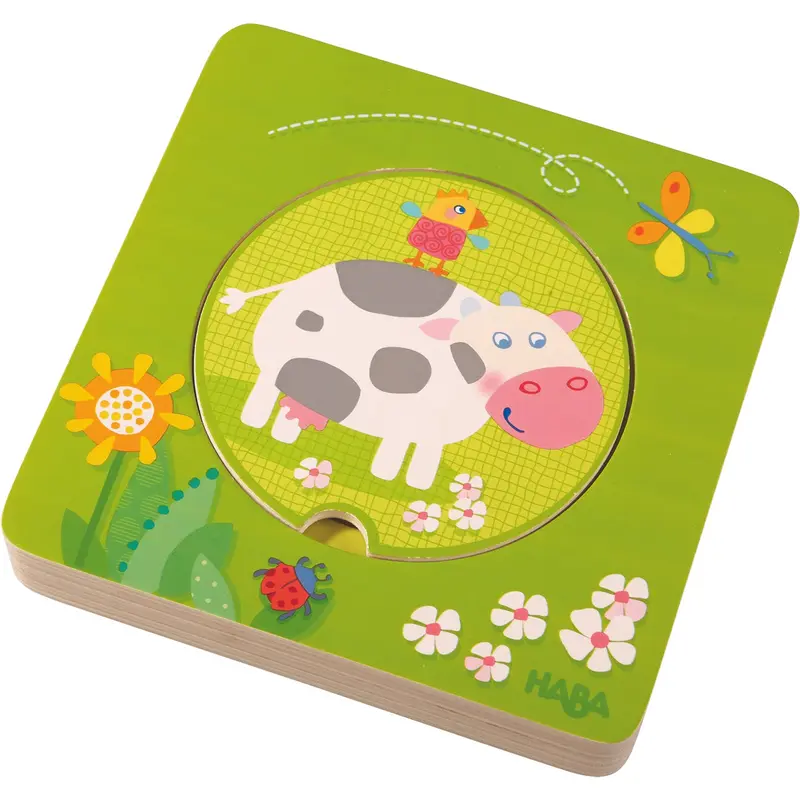 On The Farm 5pc Wooden Puzzle
