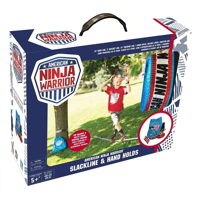 American Ninja Warrior Slackline and Hand Holds