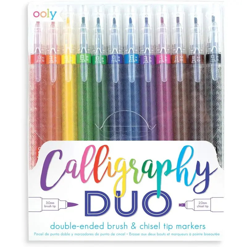 Ooly Calligraphy Duo Markers - Set of 12