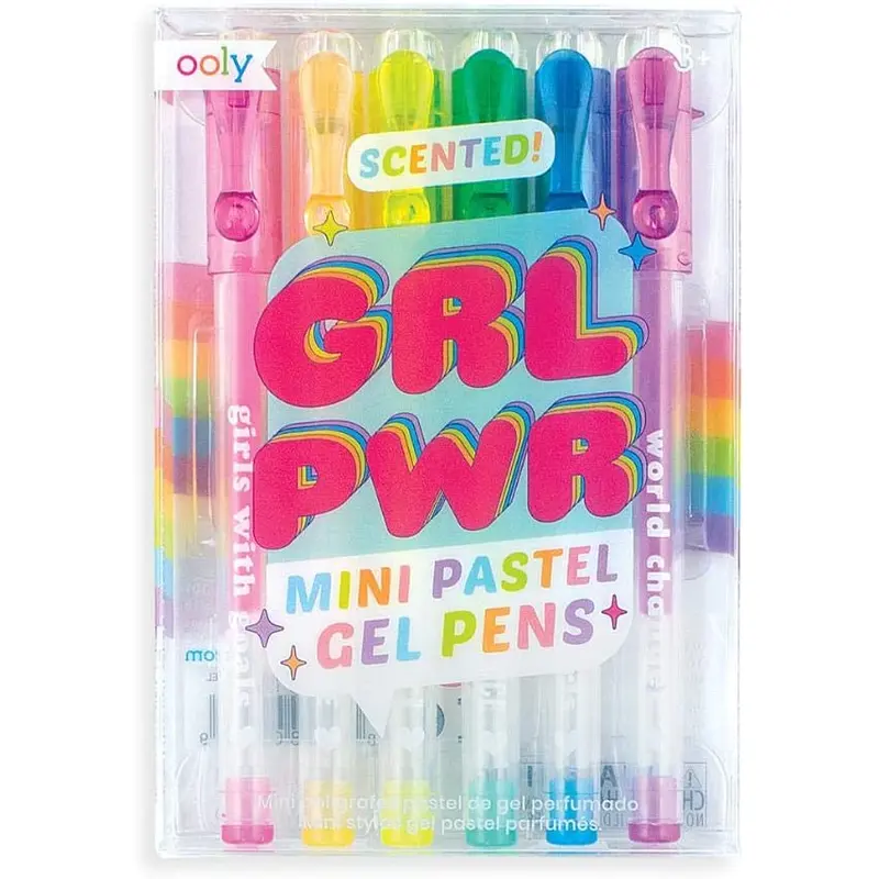 Ooly Grl Pwr Mini Pastel Gel Pens - Set of 6