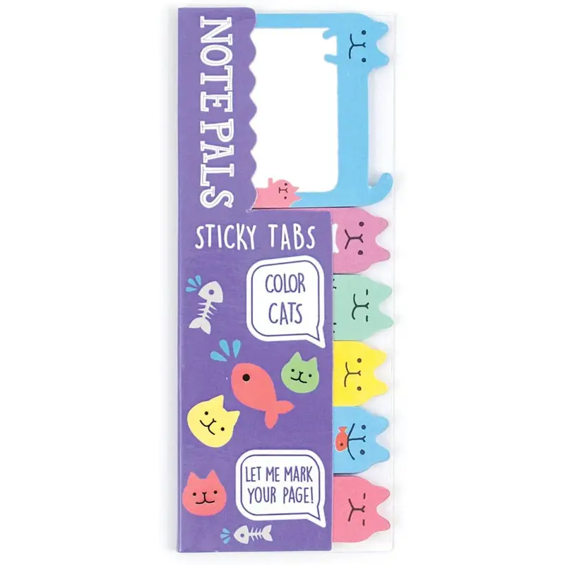 Ooly Note Pals Sticky Tabs - Color Cats