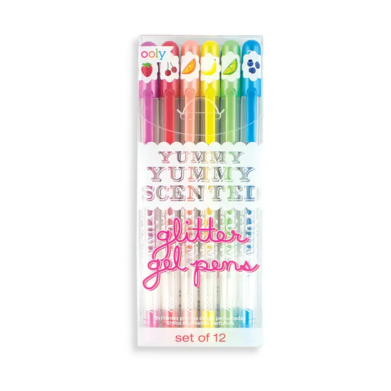 Ooly Yummy Yummy Scented Glitter Gel Pens - Set of 12