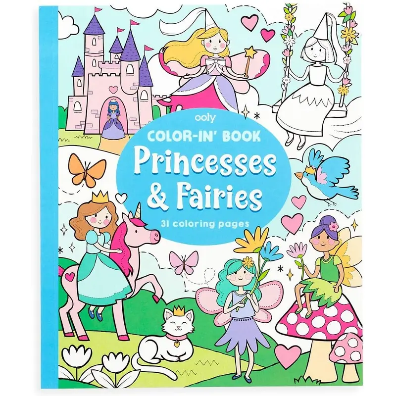 Princesses & Fairies Color-In' Book