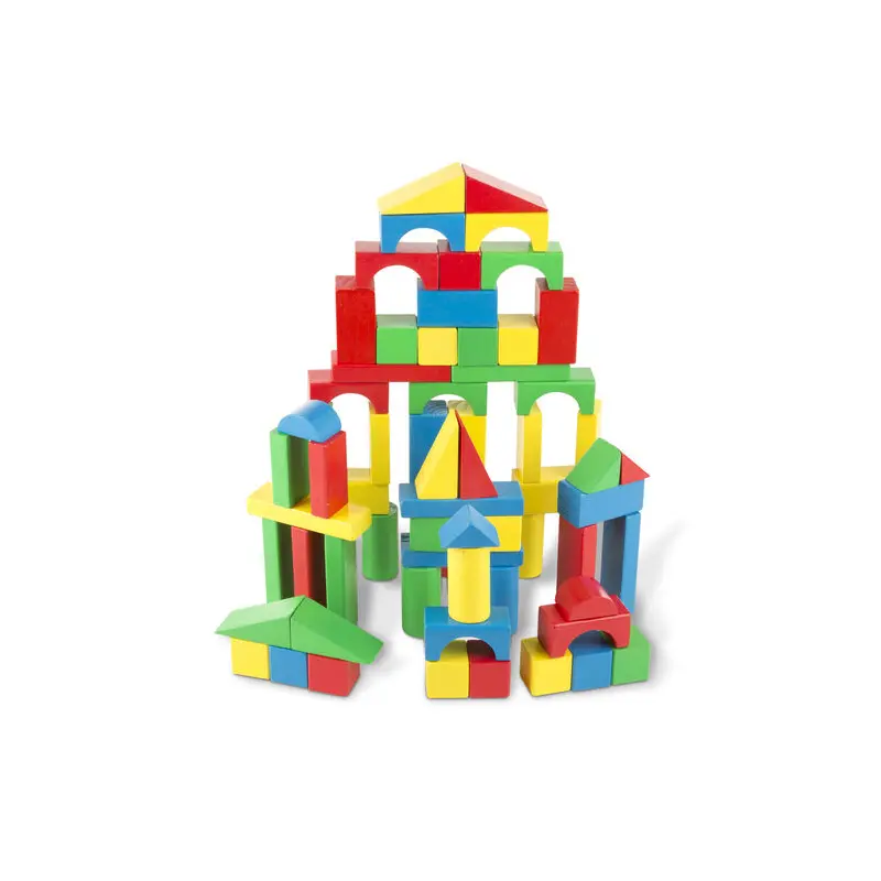 100 Wood Blocks Set