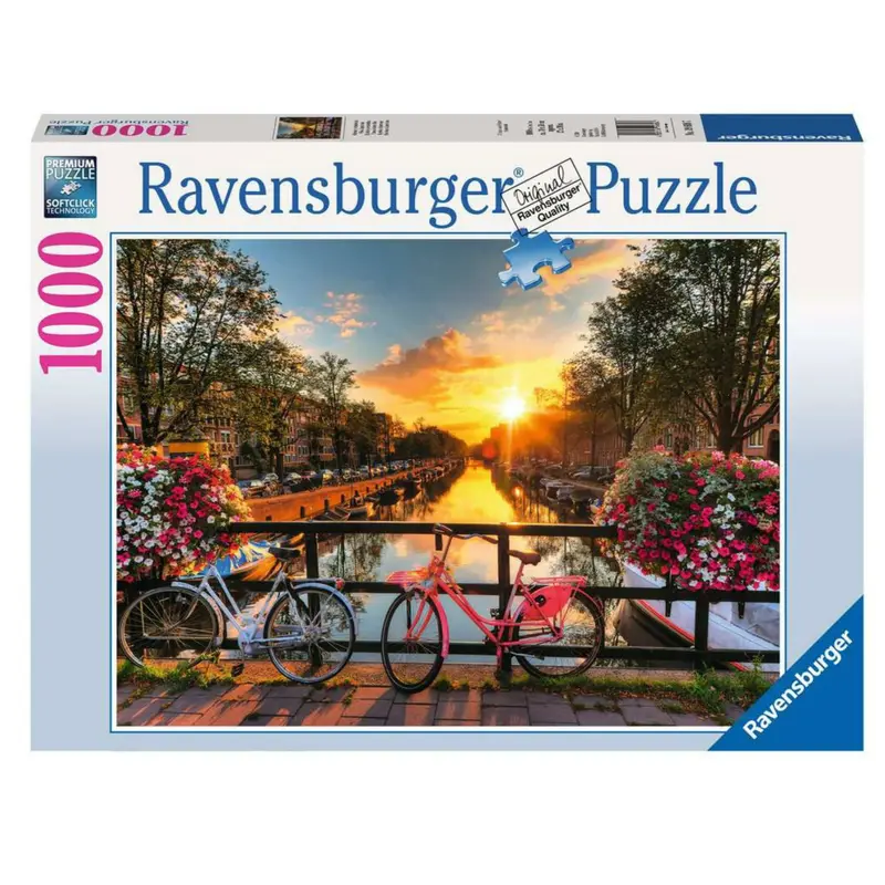 Bicycles in Amsterdam 1000 Piece Puzzle