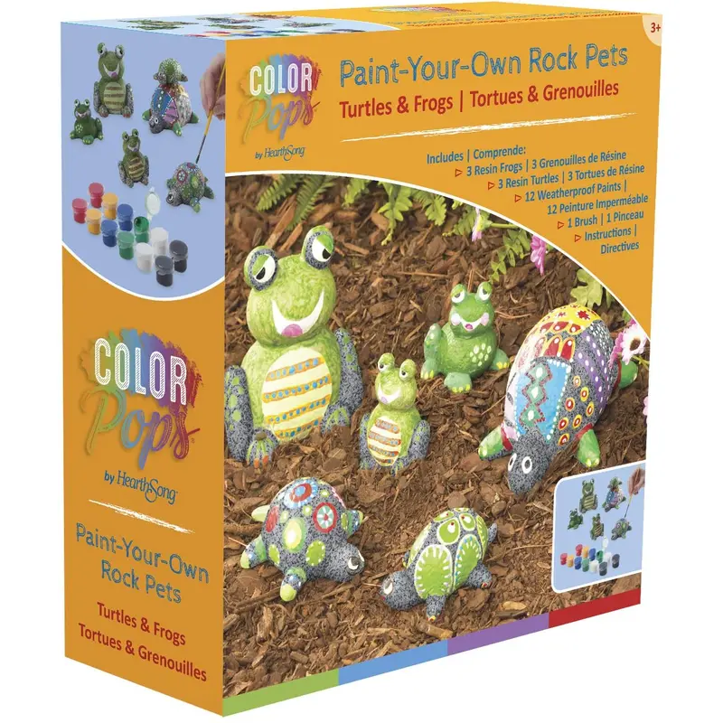 Turtles and Frogs Paint-A-Rock Pet Kit