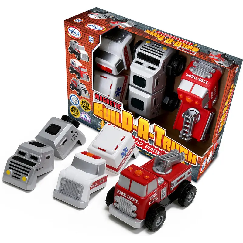 Magnetic Build-A-Truck Sets