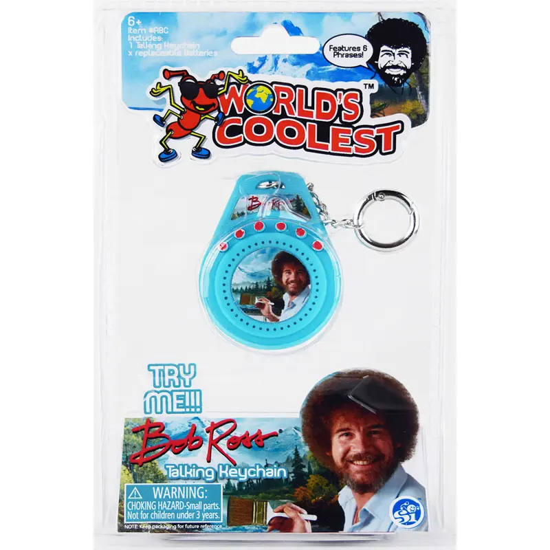 World's Smallest Bob Ross Talking Keychain