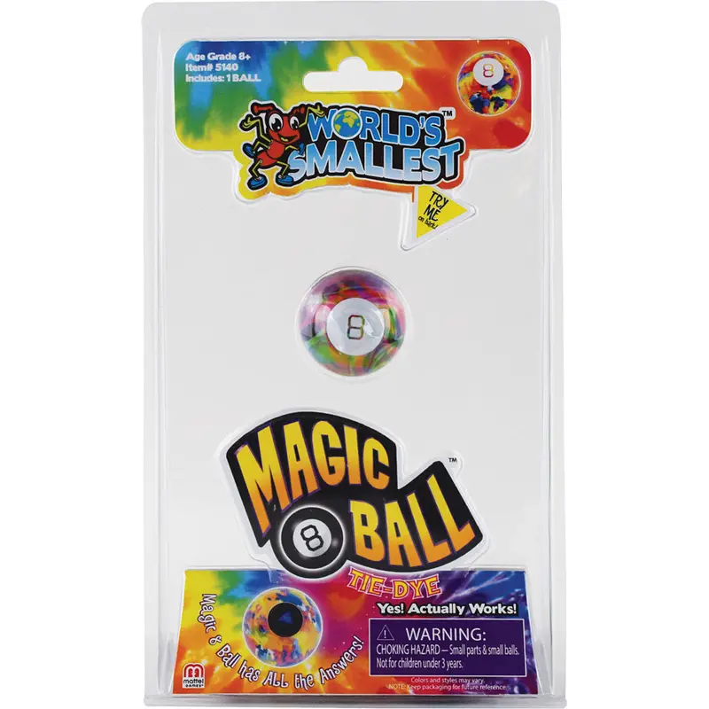 World's Smallest Tye Dye Magic 8 Ball
