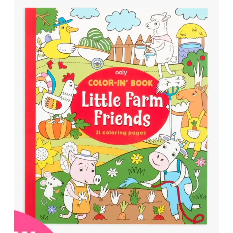 Color-In Book: Little Farm Friends
