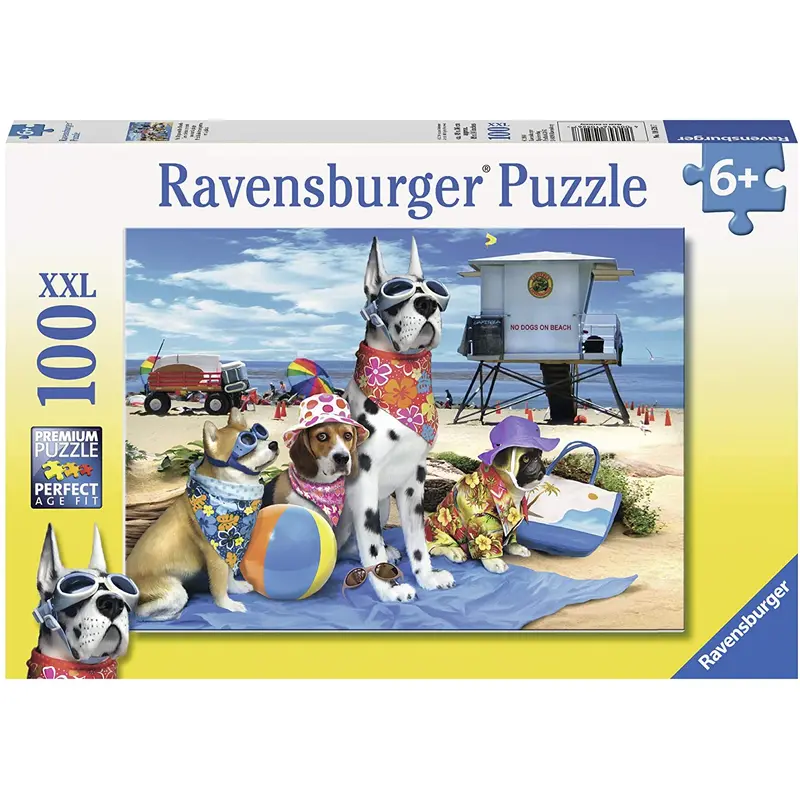 No Dogs on the Beach 100 Piece Puzzle