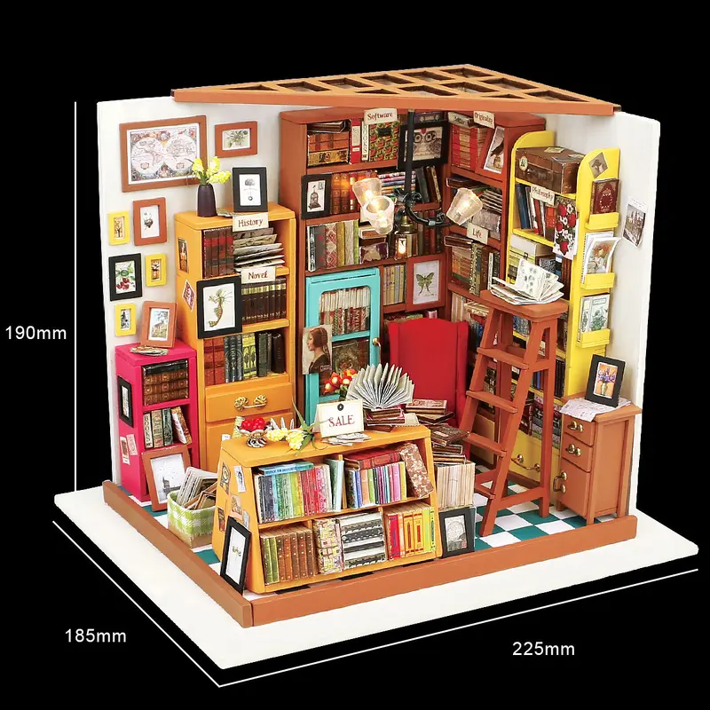 Sam's Study Miniature Dollhouse Kit