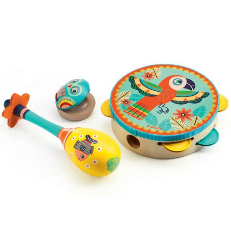 Animambo 3 Piece Tambourine Set
