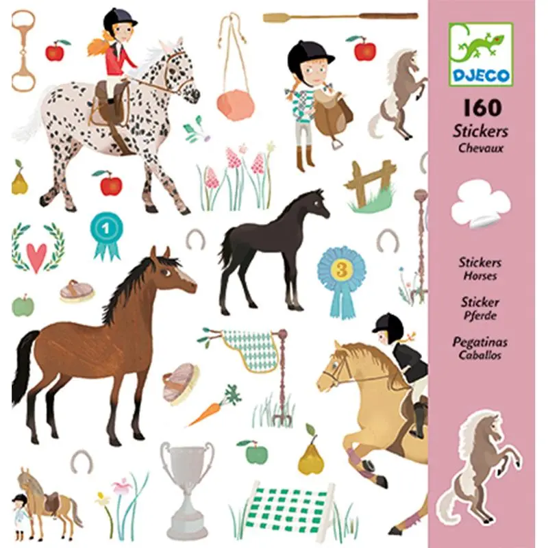 Djeco Stickers - Horses