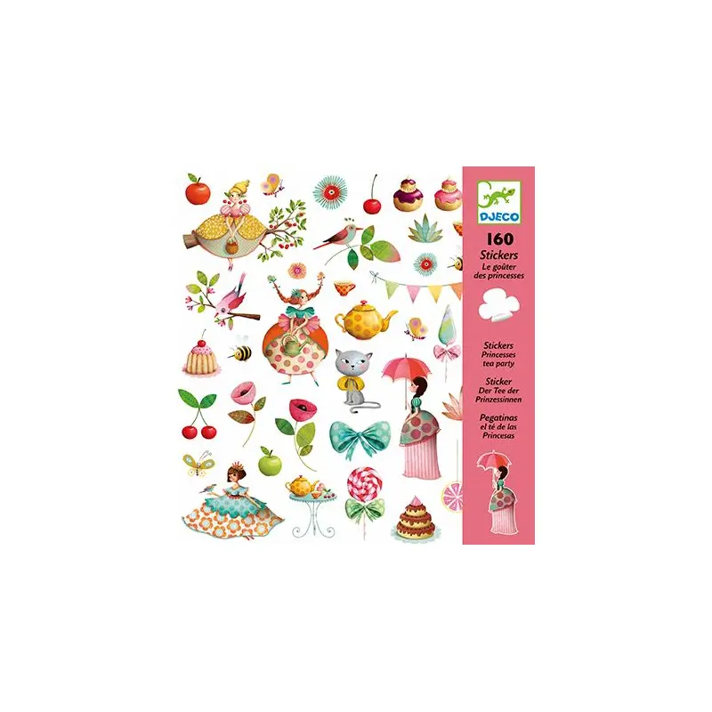 Djeco Stickers - Princess Tea Party