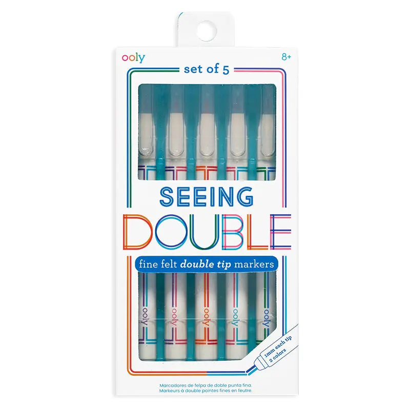 Seeing Double Fine Felt Double Tip Markers