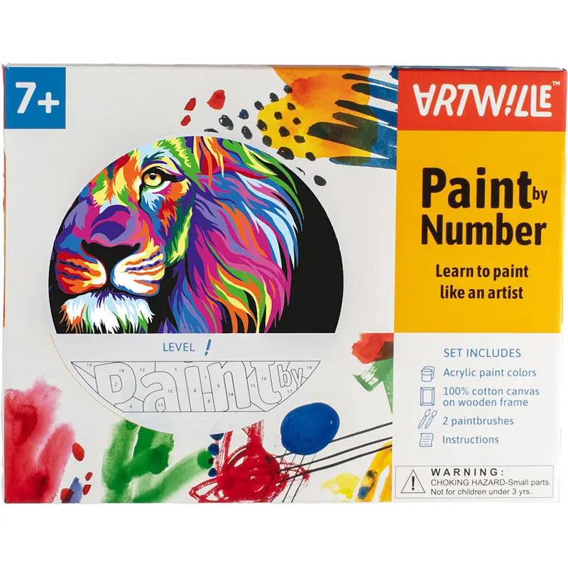 Artwille Paint by Number Neon Lion