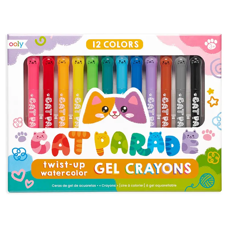 Cat Parade Twist-Up Watercolor Gel Crayons