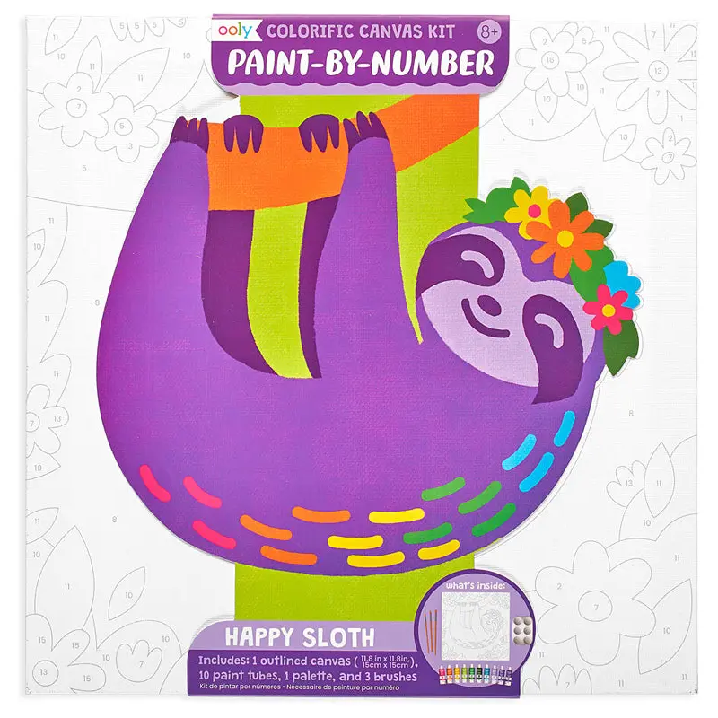 Colorific Happy Sloth Paint by Number
