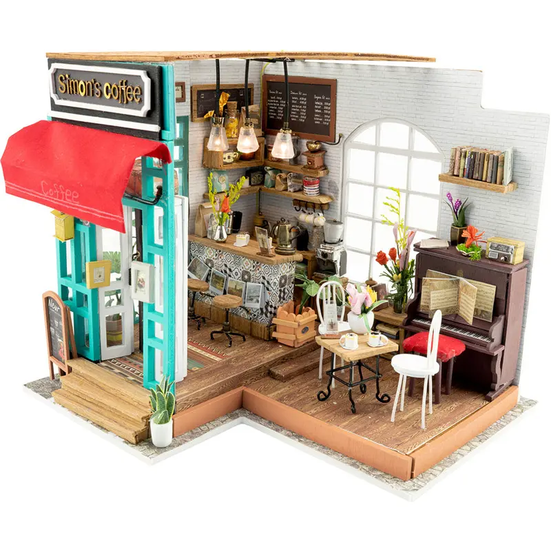 Simon's Coffee Shop Miniature House Kits