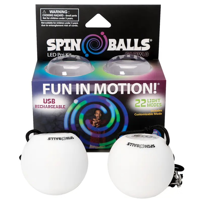 Spin Balls LED Poi Kit