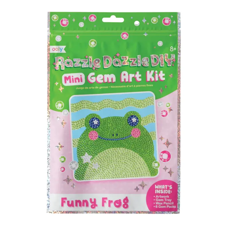 Funny Frog Razzle Dazzle Gem Art