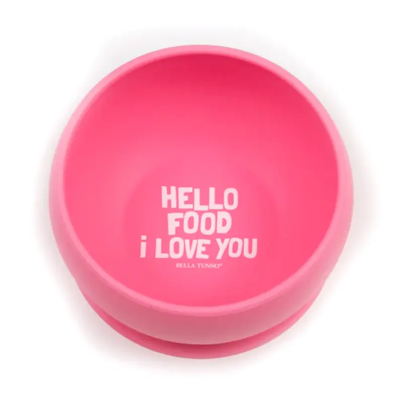 Hello Food I Love You Suct Bowl