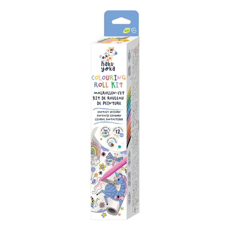Haku Yoka Coloring Roll Kit Fantasy Unicorn