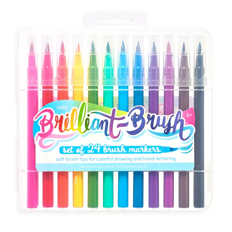 Brilliant Brush Markers - 24
