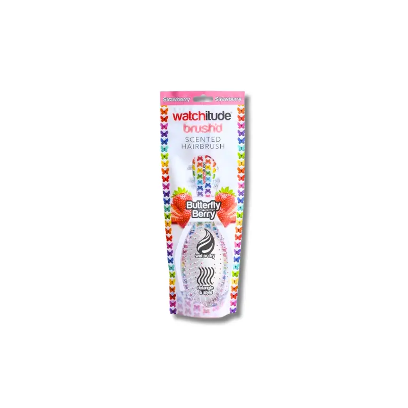 Watercolor Hearts Hairbrush