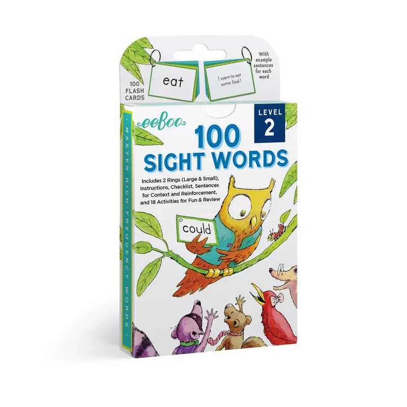 100 Sight Words Level 2 Flash Cards