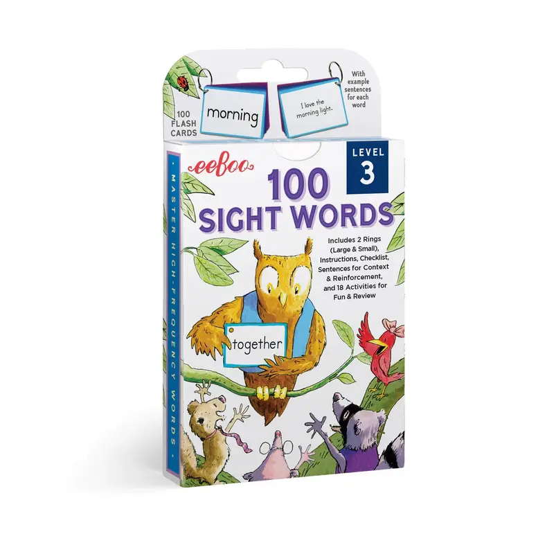 100 Sight Words Level 3 Flash Cards