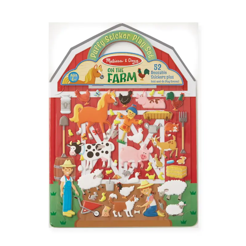 On the Farm Puffy Stickers