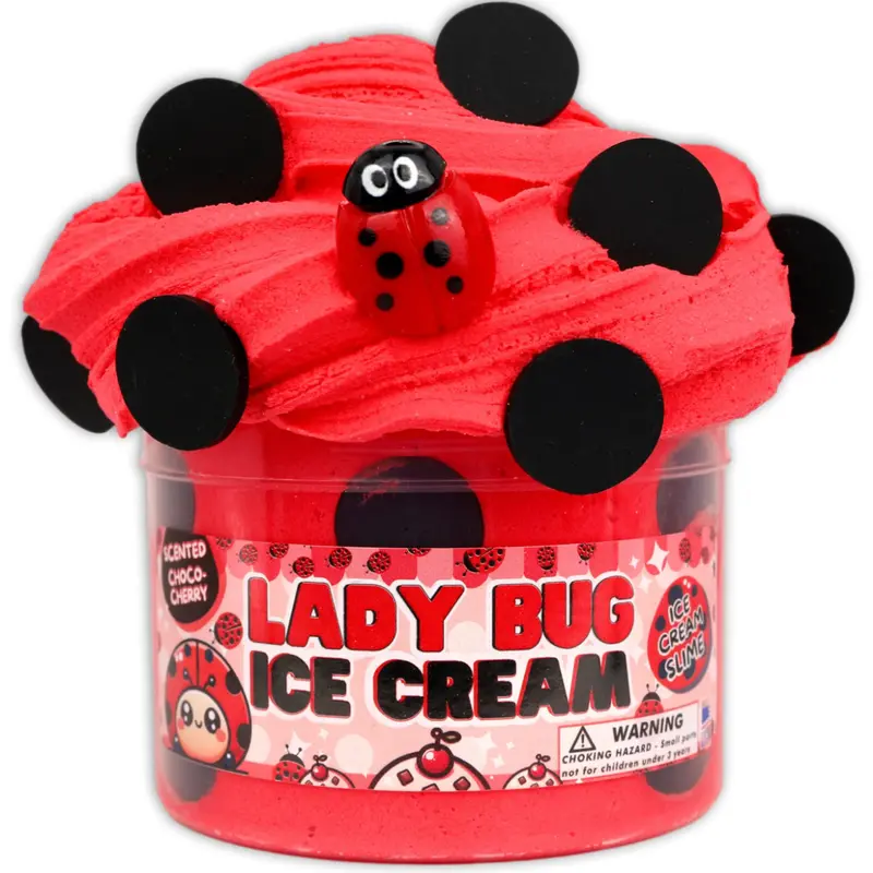 Lady Bug Ice Cream Slime