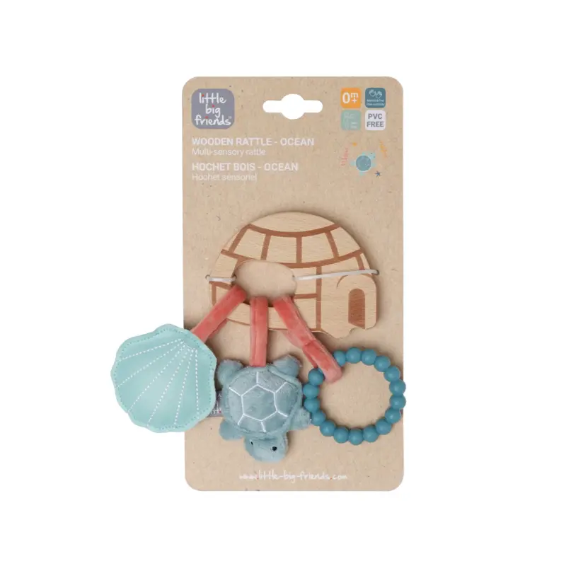Ocean Wooden Rattle