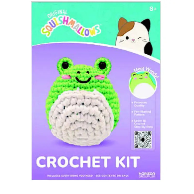 Squishmallow Crochet Kit Wendy Frog