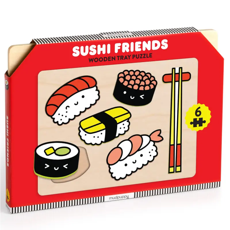 Sushi Friends Wooden Tray Table