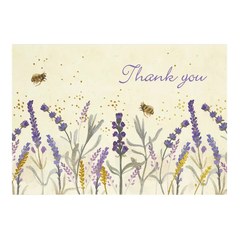 Lavender and Honey Thank You Notes