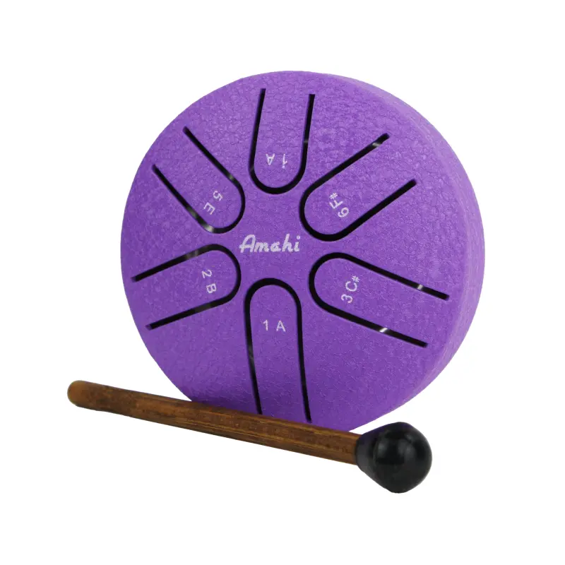 3" Steel Tongue Drum Purple