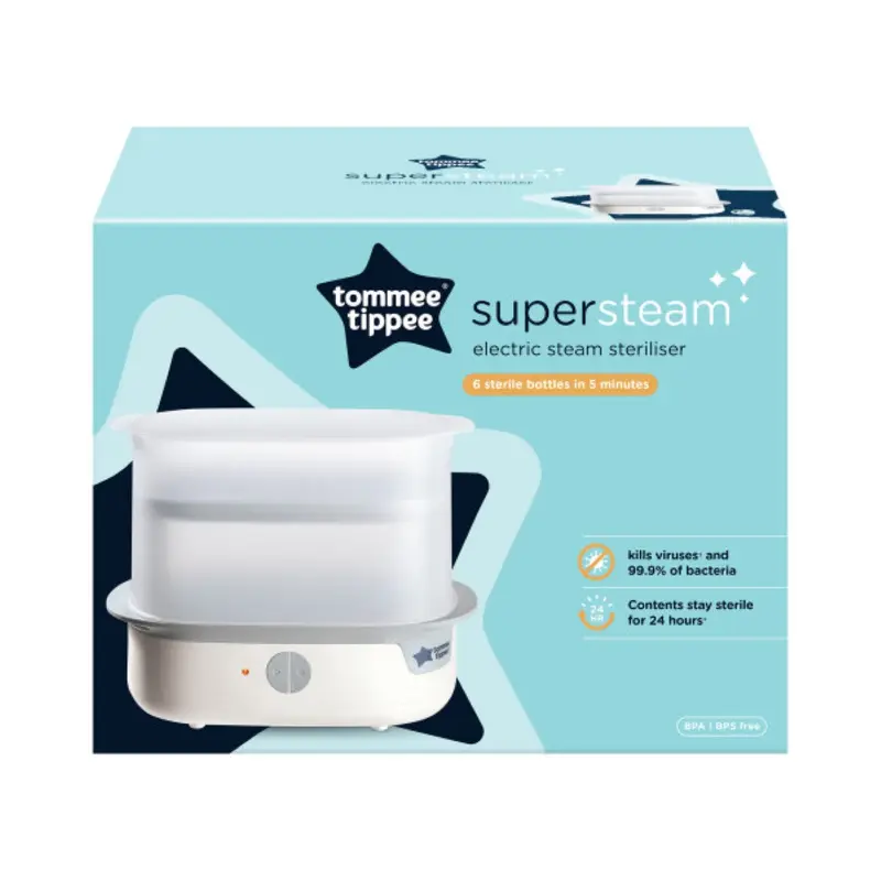 Supersteam Electric Steam Sterilizer 6 Bottles