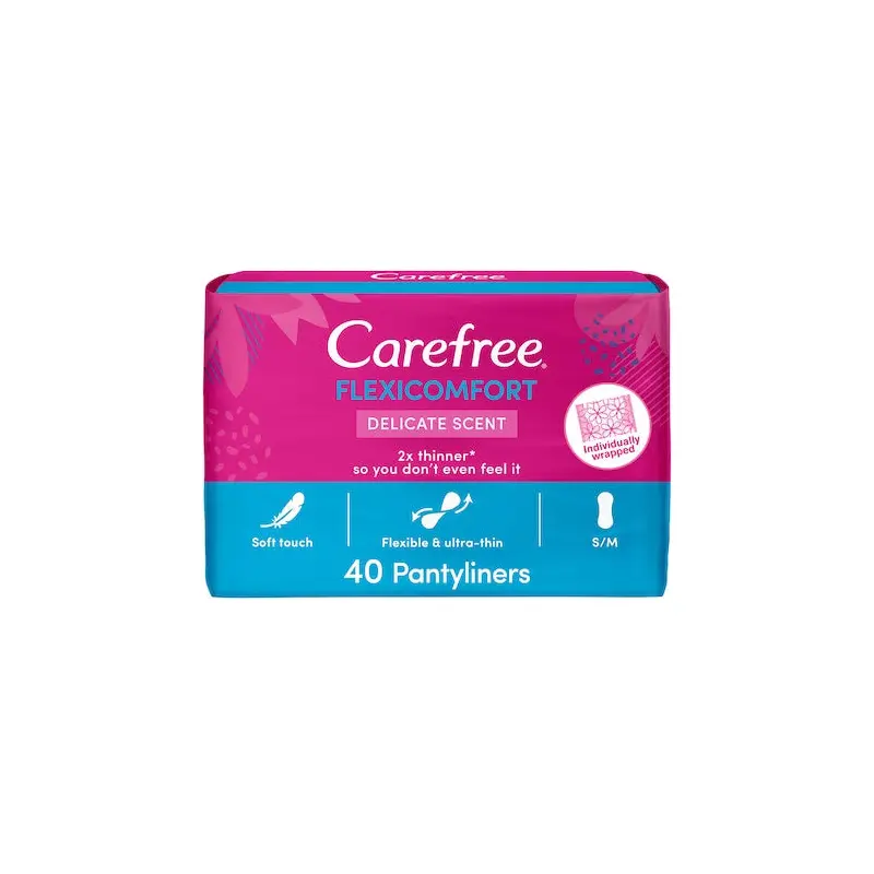 Carefree Flexicomfort Delicate Scent  40 Pantyliners