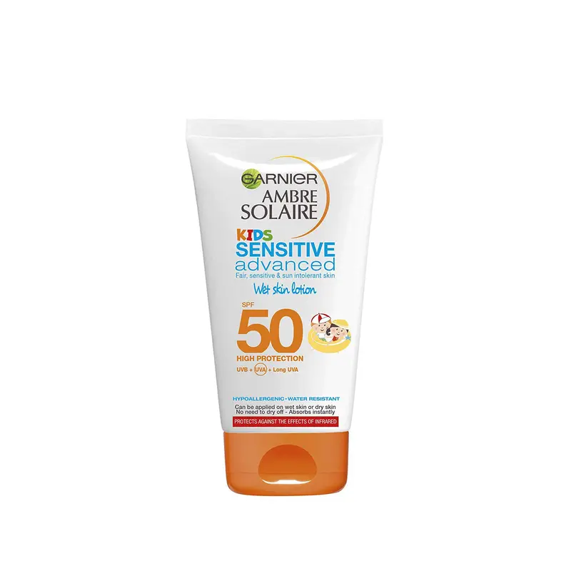 Ambre Solaire Kids Sensitive Wet Skin Hypoallergenic Sun Cream SPF50