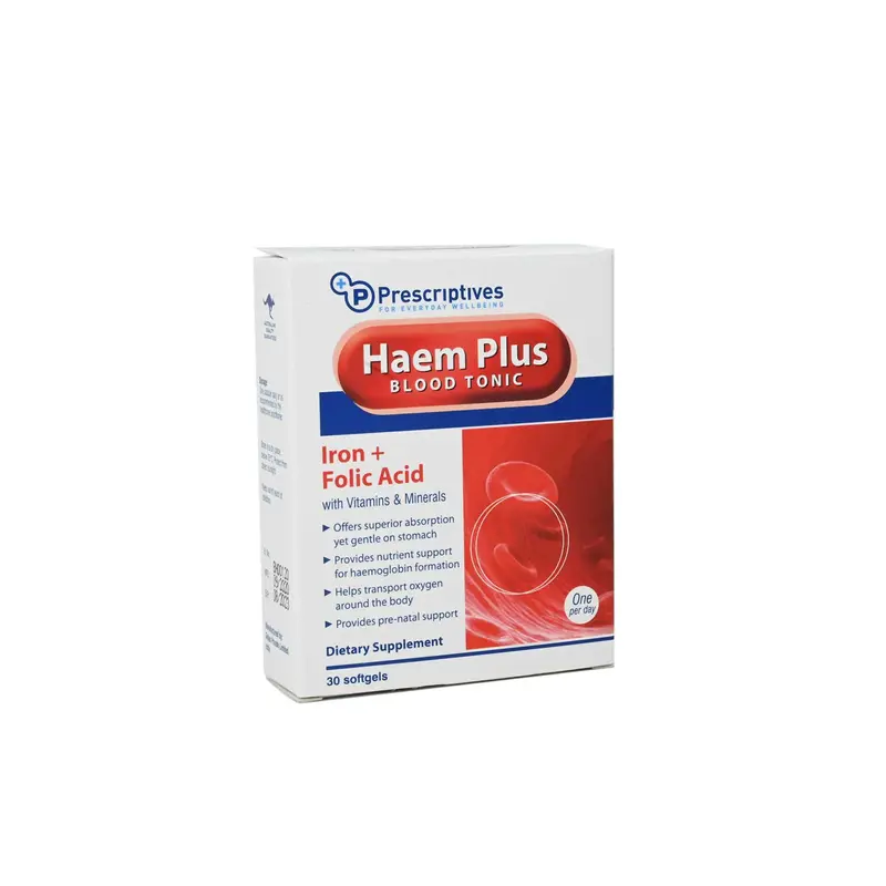 Prescriptives Haem Plus Blood Tonic 30 Softgels