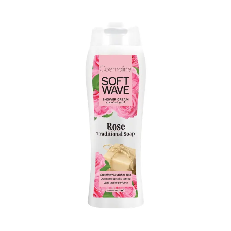 Soft Wave Shower Cream Rose And Traditional Soap 400ml