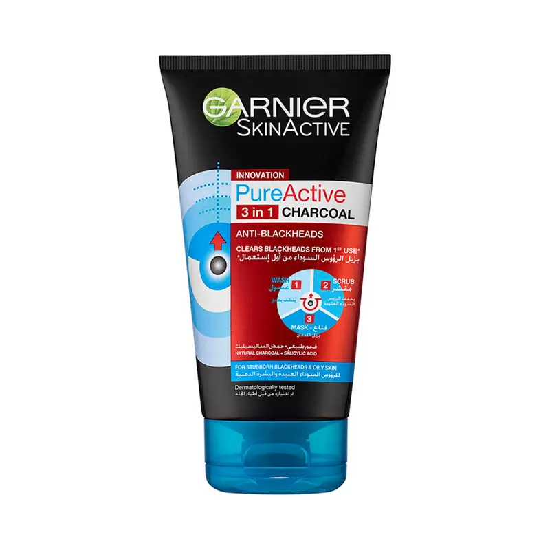 SkinActive Pure Active Intensive Charcoal 3-in-1 Wash