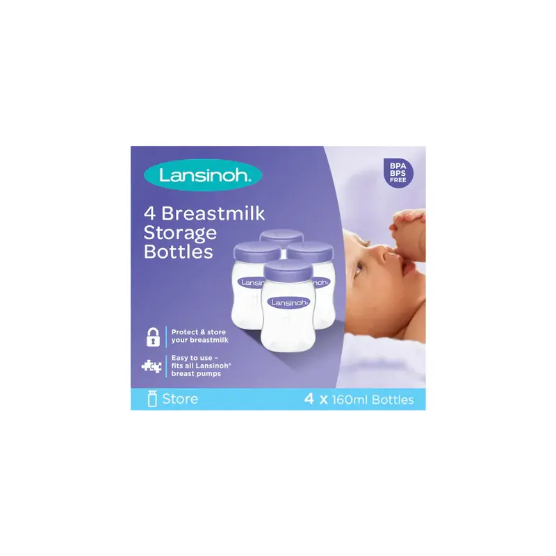 Breastmilk Storage Bottles (Pack of 4)